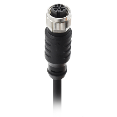 M12 A-coded 5pin straight female cable plug