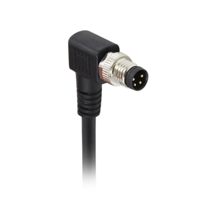 M8 8pin right angle male cable plug